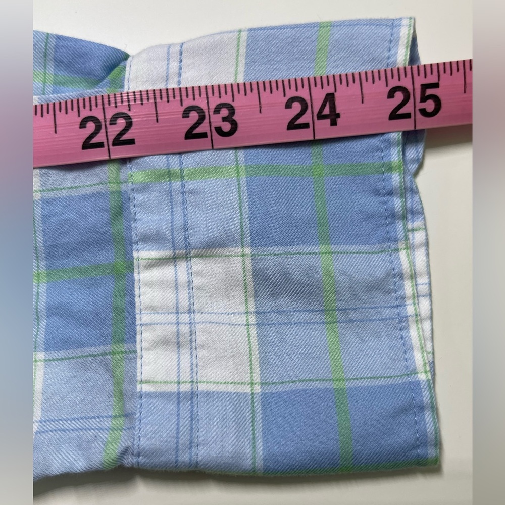 NWT Peter Millar Rosemont Summer Soft Shirt Cottage Blue Plaid Soft Cotton M - Picture 10 of 13